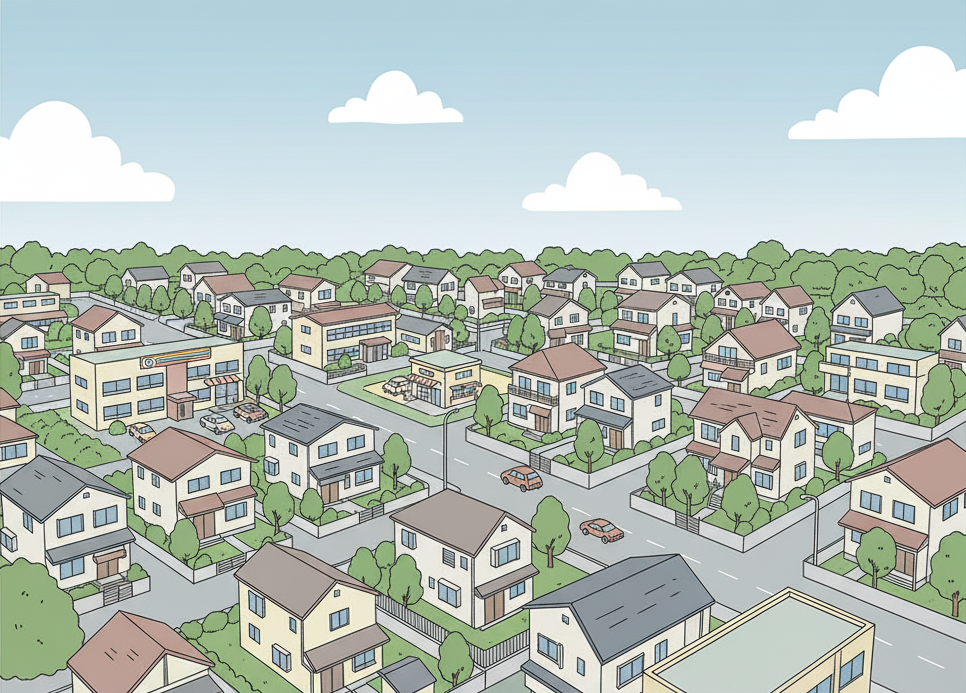 第二種低層住居専用地域のイメージ図